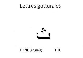 comment prononcer la lettre ث de l’alphabet arabe ?